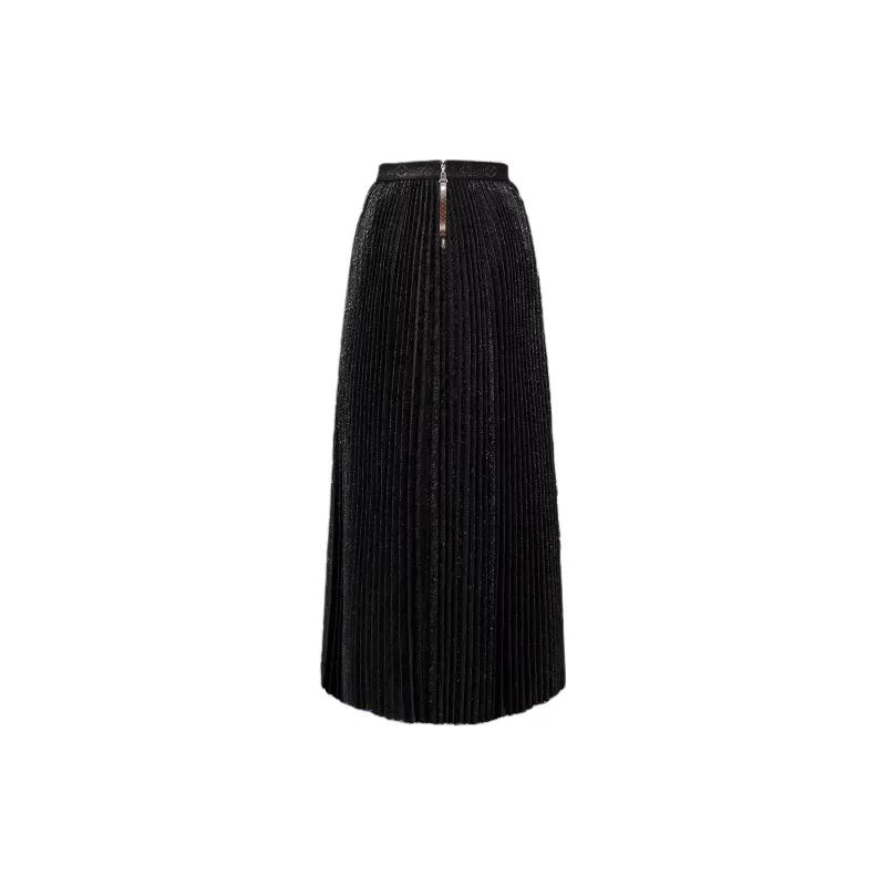 LOUIS VUITTON Monogram Jacquard Pleated Skirt-1