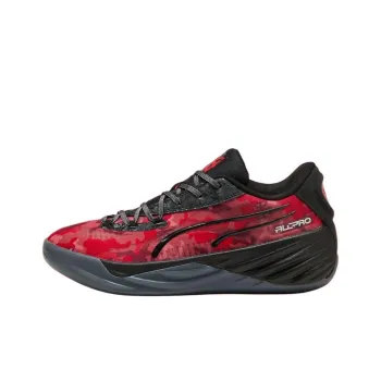 Deandre Ayton x PUMA All Pro Nitro Anti Slip Wear Resistant Low Top Basketball Shoes Unisex Black Red