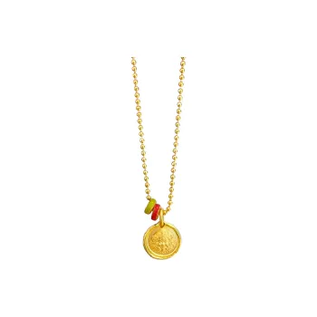 Fengyun Pavilion Alloy Necklaces Unisex