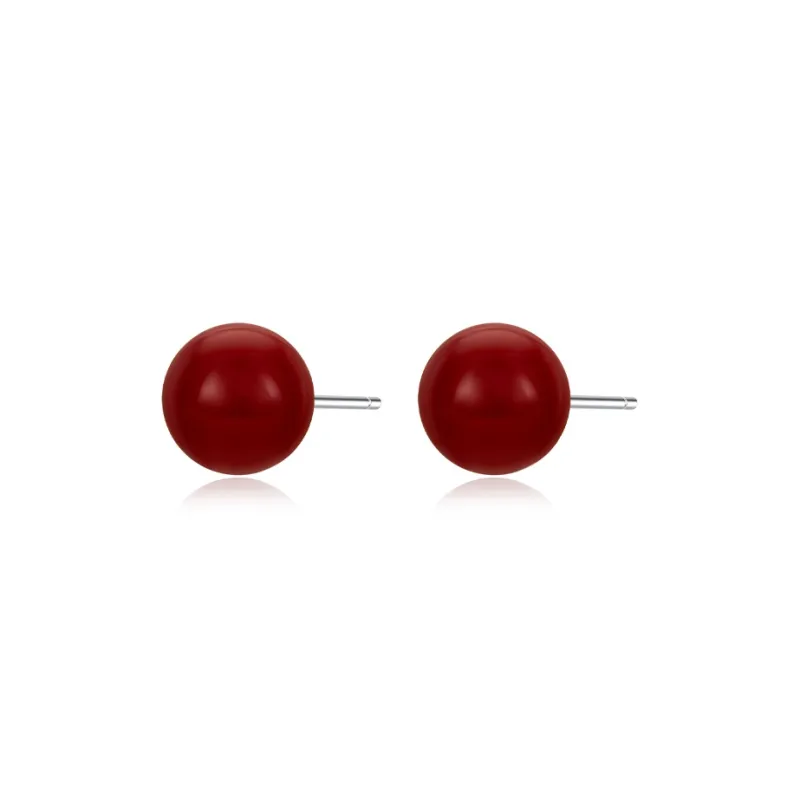MCK Sterling Silver Stud Earrings Women's-5