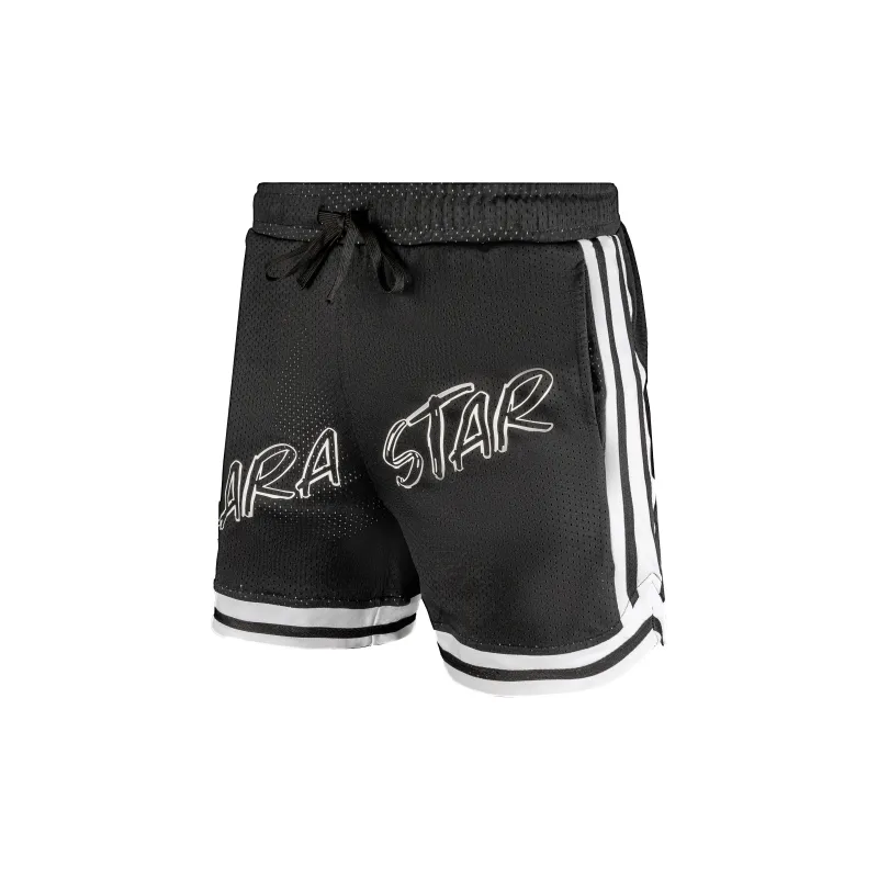 LARA STAR Sports Shorts Unisex Black-1