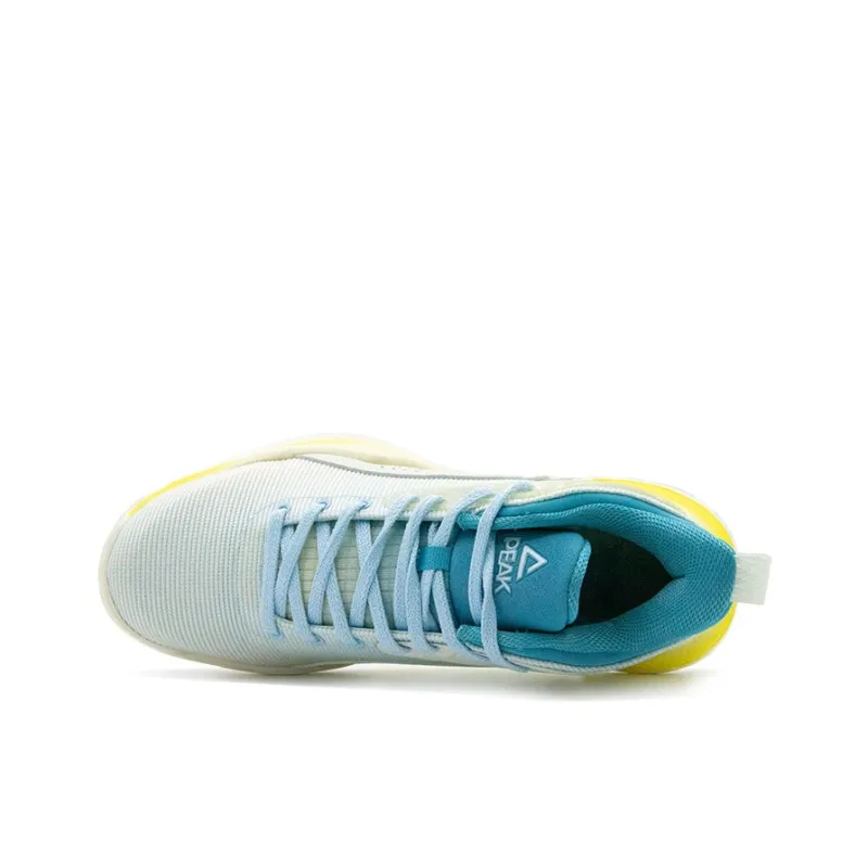 PEAK Cavalry 2 Cushioning Wear Resistant Low Top Basketball Shoes Men's White Blue-2