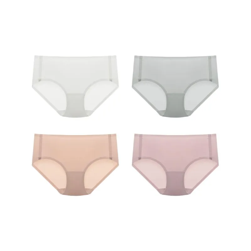 YOUNGYELL 100% Cotton Antibacterial Crotch Low Rise Underpants Women's Combo Set-12