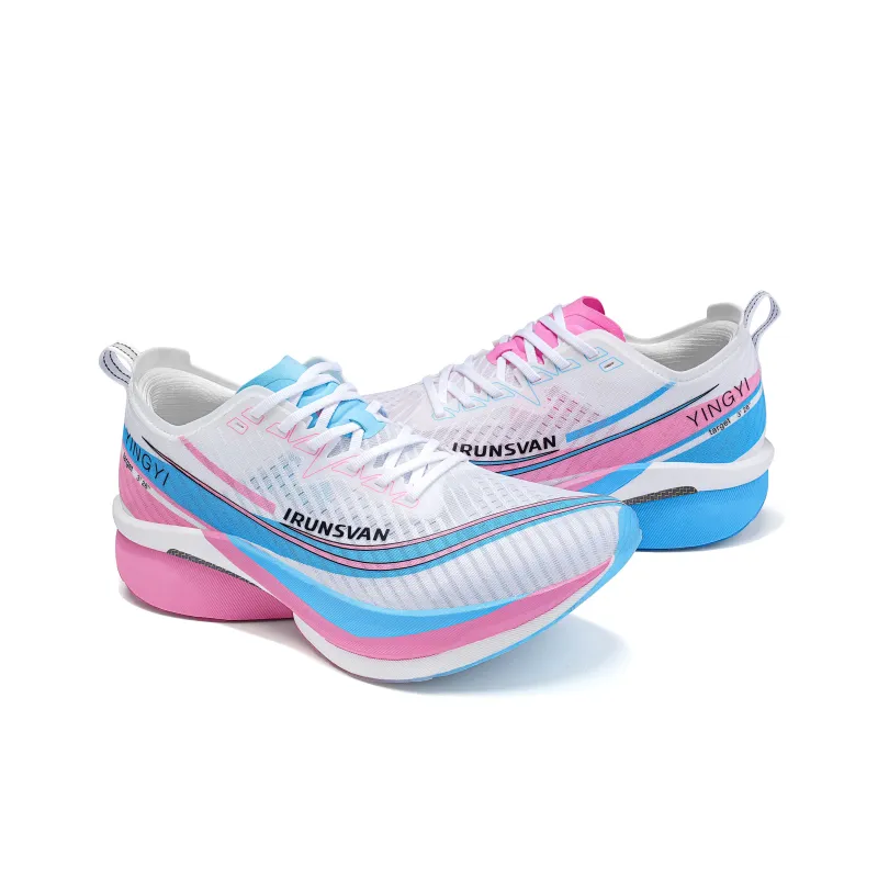 IRUNSVAN Low Top Running Shoes Unisex Mismatched New Plum Wine-3