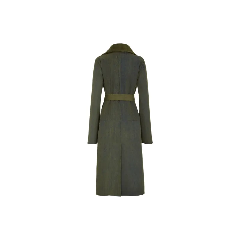 FENDI Collared Belted Coat-1