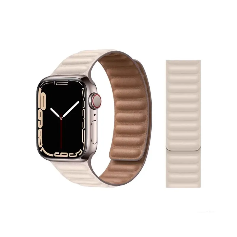 Mr. Strap Watch Band Apple Compatibility Leather Material-10