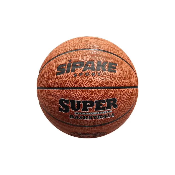 SIPAKESPORT PU Basketball Wave Pattern Brown Size 7 Standard Ball Training Unisex-1
