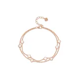 Four-Leaf Clover White Mother of Pearl Bracelet