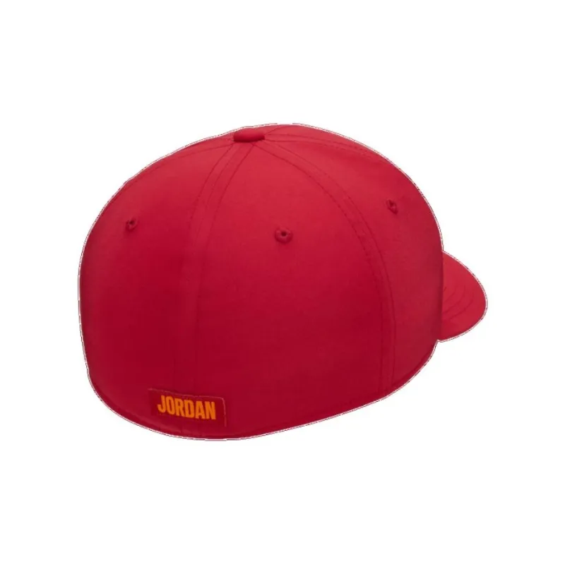 Jordan Polyester Baseball Caps Unisex Red Top Bishop Red/Black-1