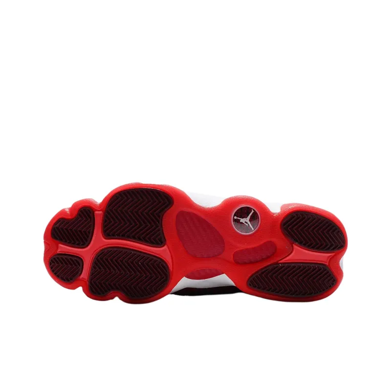 Jordan Horizon Anti-Slip Wear-Resistant High-Top Children's Basketball Shoes Red Teenagers-4