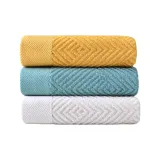 Ginger Yellow, Tranquil Blue, Jade White