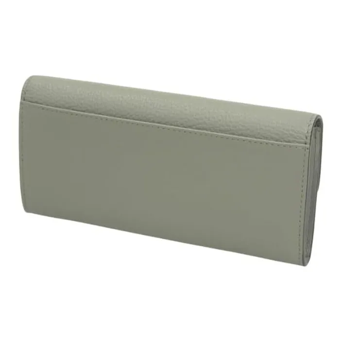 Furla Leather Long Wallets Women's Green-3