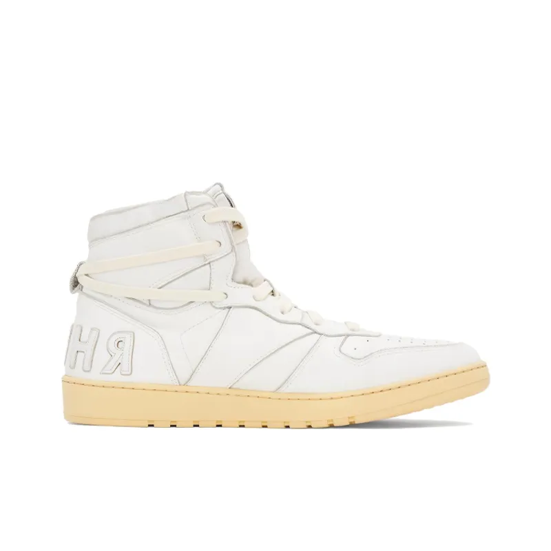RHUDE Rhecess Hi Casual High Board High Top Skateboard Shoes Men's White-4