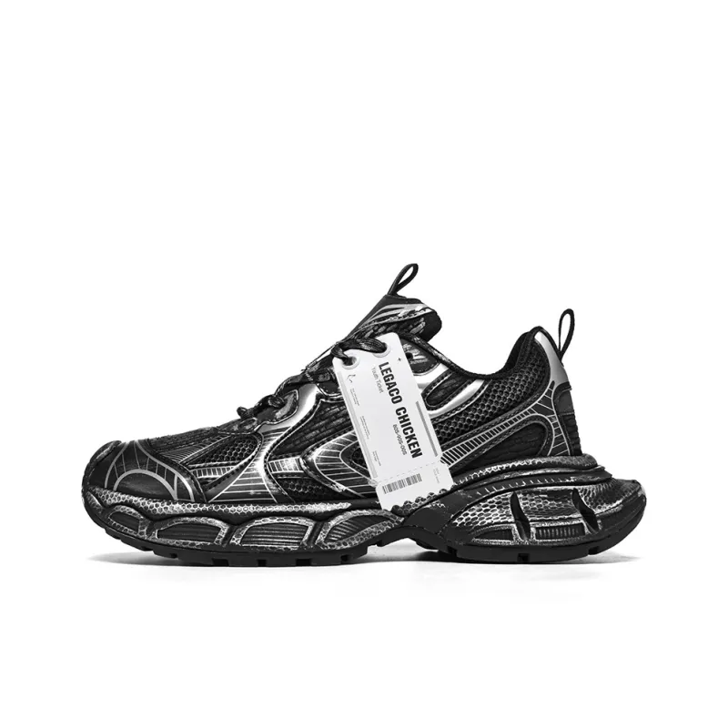 Legaco Chicken Cushioning Anti-Slip Wear-Resistant Breathable Height Increasing Low-Top Chunky Sneakers Unisex-34