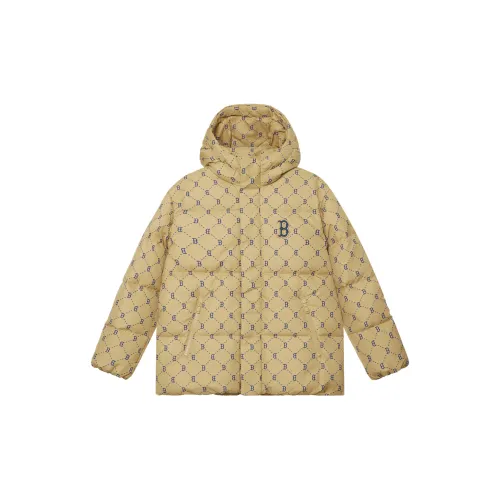 MLB MONOGRAM Collection Boston Red Sox FW24 Down Jacket Unisex Light Beige
