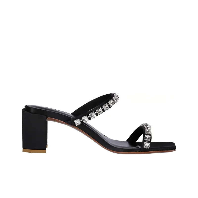 By Far Tanya Crystal-embellished 70mm Mules-1