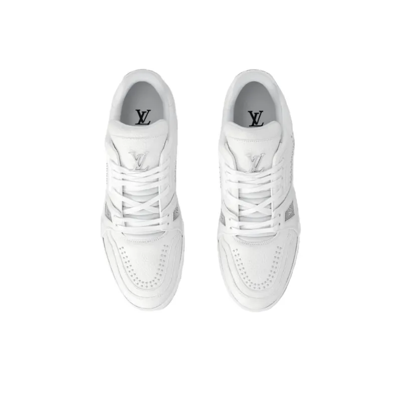 LOUIS VUITTON Trainer 2025 Spring Men's Collection Low-Top Skateboard Shoes Men's White-3