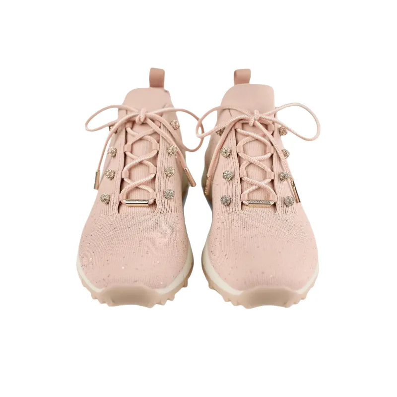 Jimmy Choo Veles Low Top Casual Shoes Women's Pink-4
