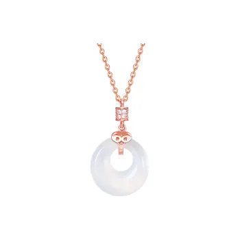 CLARKIA FLOWER Chalcedony Necklaces Women's
