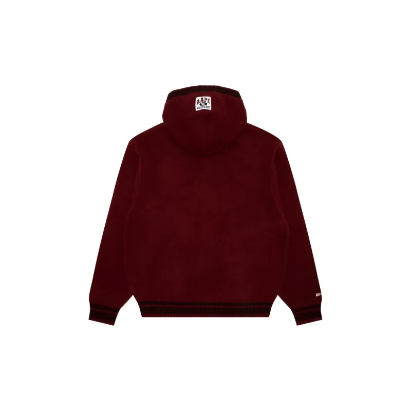 Aape Intarsia knit Logo Cardigan-4