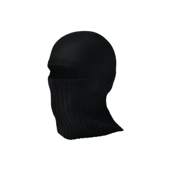 KENMONT Merino Wool Yarn Beanies Unisex Black Gray Color