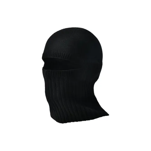 KENMONT Merino Wool Yarn Beanies Unisex Black Gray Color