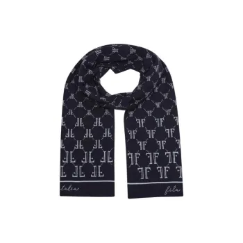 FILA Elastane Knit Scarves Unisex Dark Blue