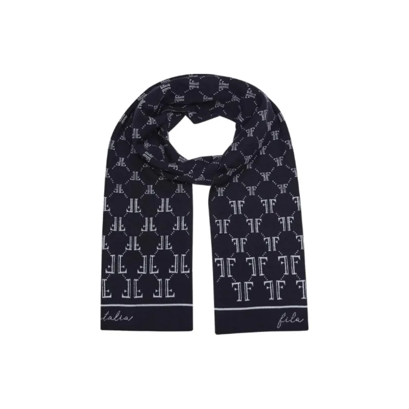 FILA Elastane Knit Scarves Unisex Dark Blue-0