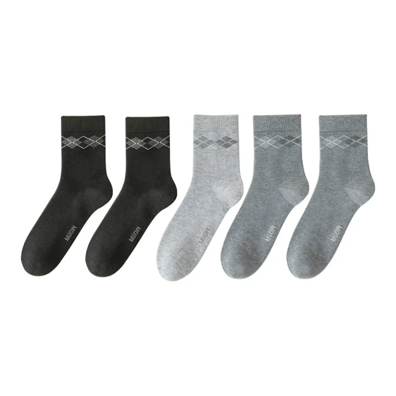 MIIOW Mid Calf Socks Men's 5 Pack-7