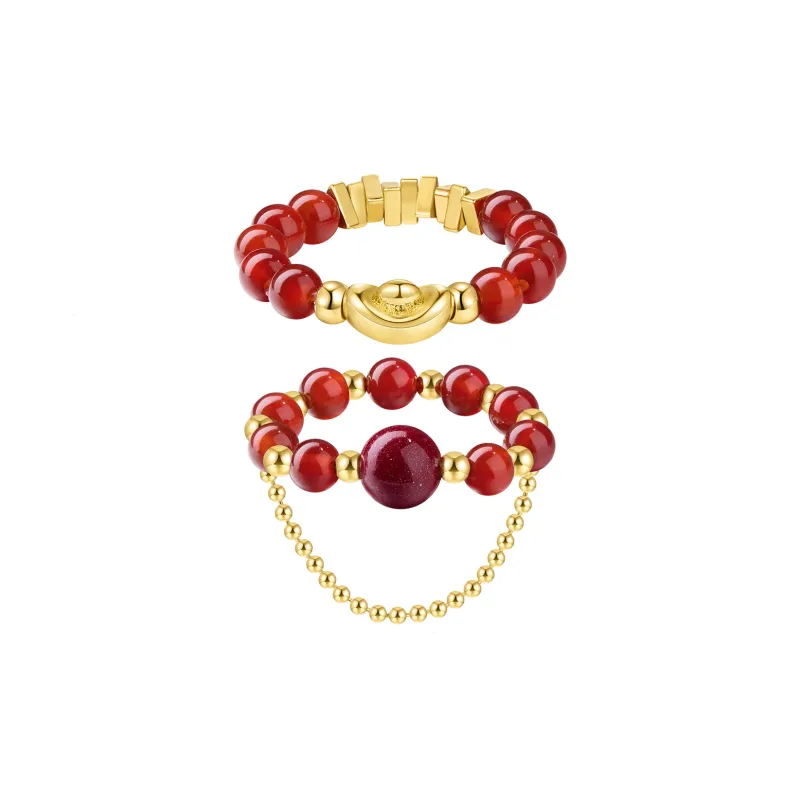 ZEGL Jade Rings Women's-5