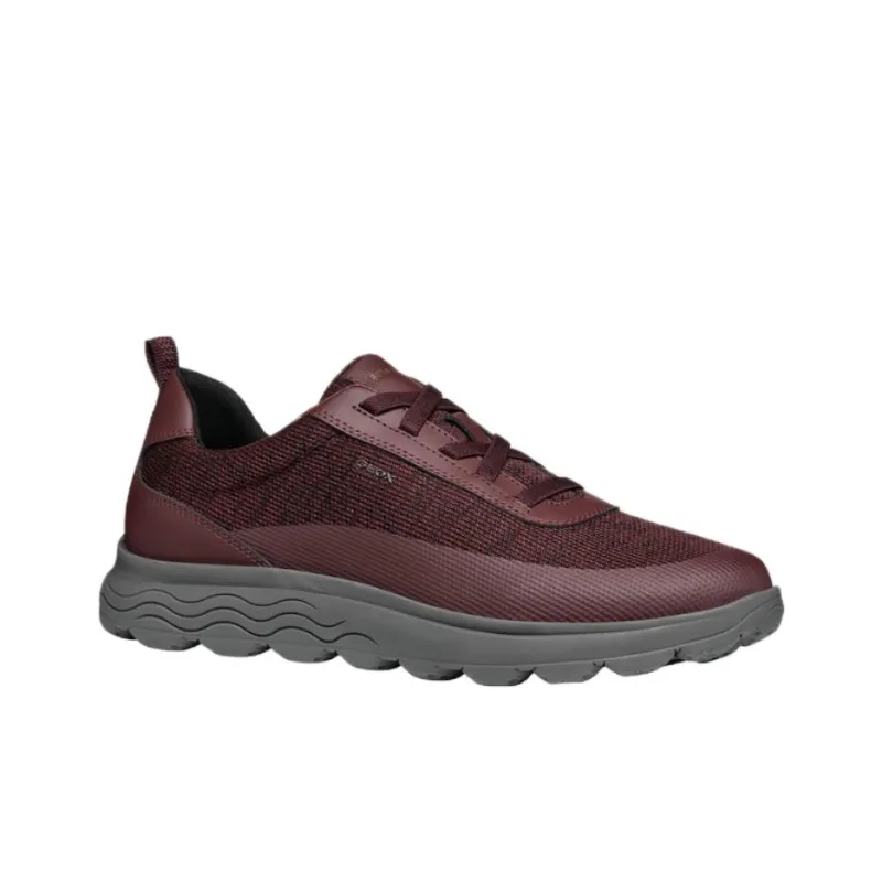 GEOX Spherica Anti-Slip Wear-Resistant Low-Top Casual Shoes Men's Burgundy-1
