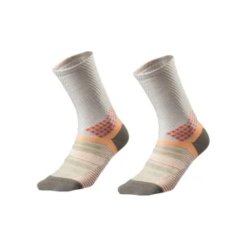 DECATHLON QUECHUA Hike 900 Knee-High Socks Unisex 2 Pack Beige Yellow