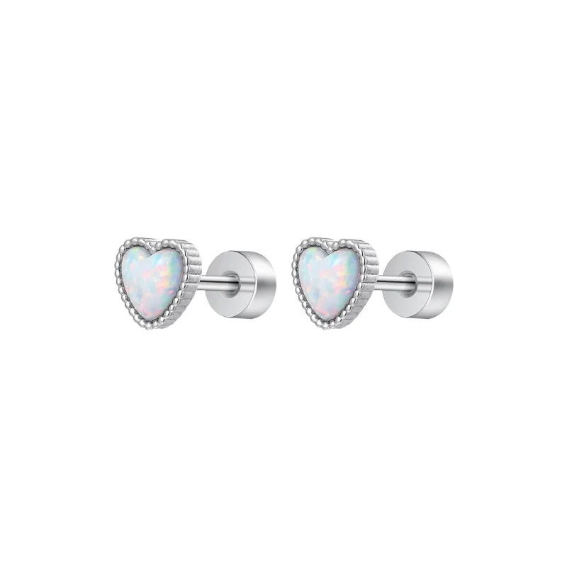 MISS XIA JWY Titanium Steel Stud Earrings Unisex-4