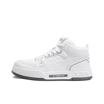 V.YERXU Coverage Slip Resistant Cushioning Abrasion Resistant Lightweight Support Mid Top Skateboard Shoes Unisex