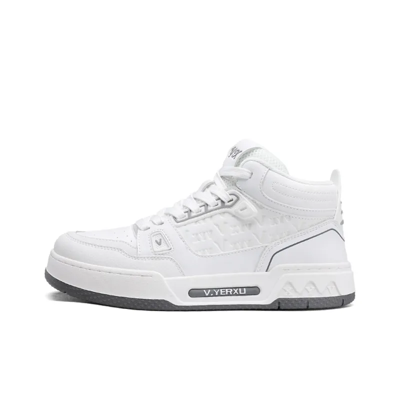V.YERXU Coverage Slip Resistant Cushioning Abrasion Resistant Lightweight Support Mid Top Skateboard Shoes Unisex-0