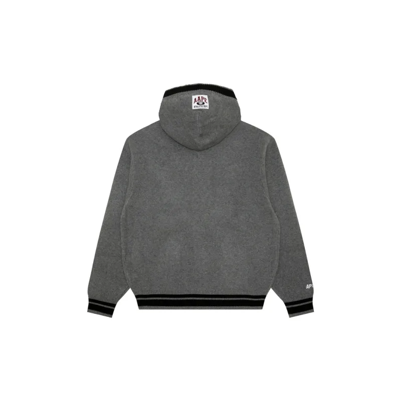 Aape Intarsia knit Logo Cardigan-1