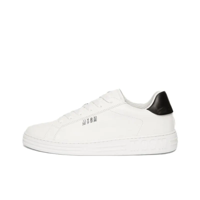 MSGM RCK Low Top Skateboard Shoes Men's White-0