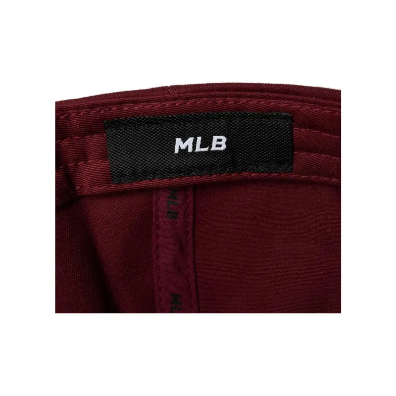 MLB Cotton Baseball Caps Unisex Burgundy-4