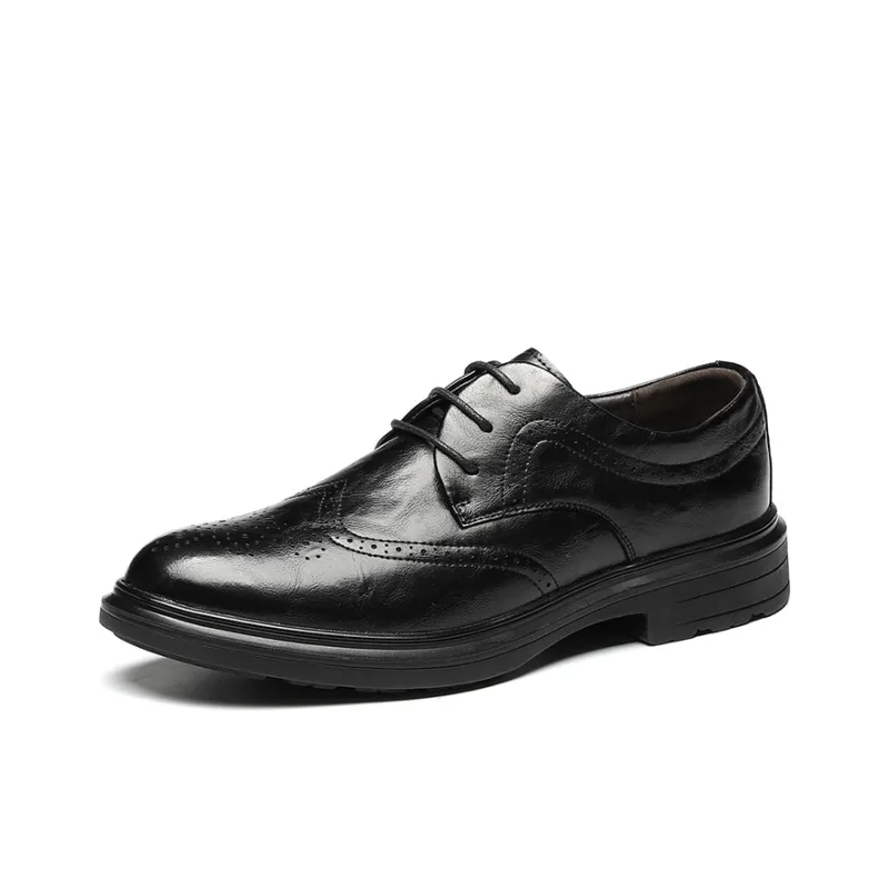 Warrior Fashion Business Dress Shoes Men's Black-10