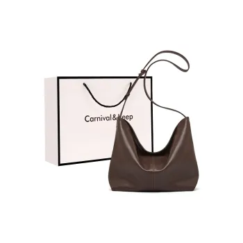 Carnival Keep Cow Leather Tote Shoulder Bag Crossbody Bag Medium Size Women's Multicolor