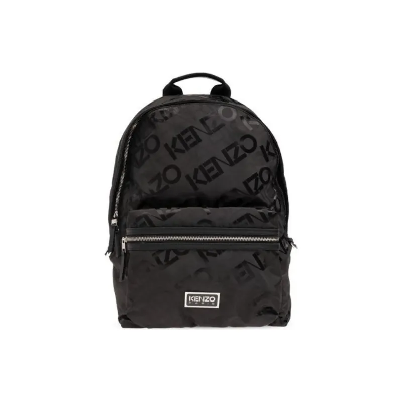 KENZO Logo Jacquard Zipped Backpack-2