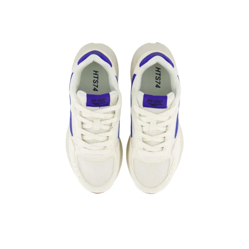 HI-TEC Anti-Slip Wear-Resistant Low-Top Casual Shoes Women's White Purple-3