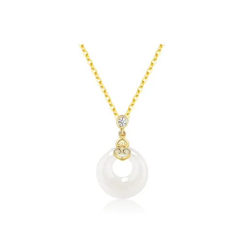 A Thousand Pieces Of Silver Necklaces White Jade Women's