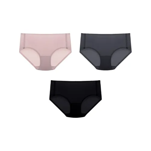 YOUNGYELL 100% Cotton Antibacterial Crotch Low Rise Underpants Women's Combo Set