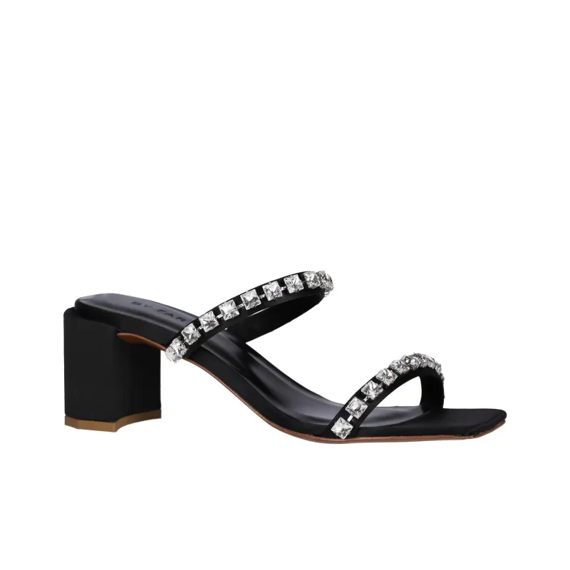 By Far Tanya Crystal-embellished 70mm Mules-2