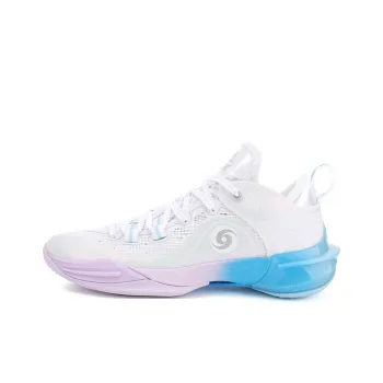 PEAK Basketball Shoes Men Low Top Baymax/Chrysanthemum Blue