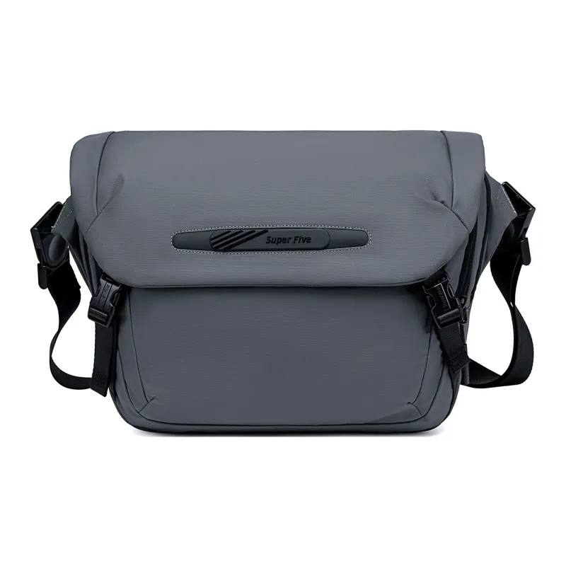 Super Five Polyester/Oxford/Water Repellent Shoulder Bag Unisex Multicolor/Black/Ecru/Gray/Blue-11