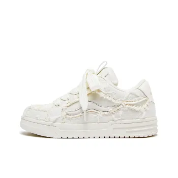 IMARSE Skateboard Shoes Unisex Low Top White/Beige