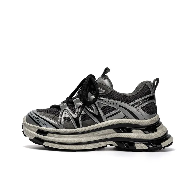 JEEP SPIRIT Breathable And Slip Resistant Low Top Chunky Sneakers Women's-6