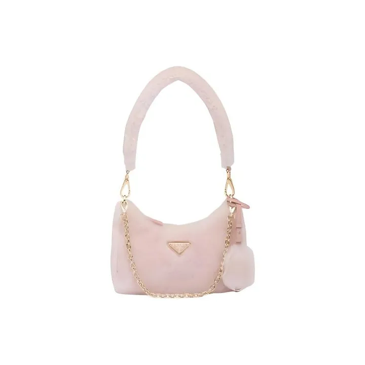 PRADA Plush Shoulder Bag Handbag Crossbody Bag Shoulder Bag Regular Women's Cherry Blossom Pink-0